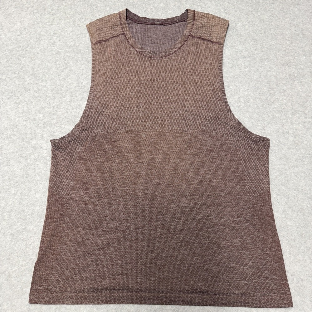 Lululemon Tank Top Mens Large Red Live Metal Vent Tech Athletic Relaxed Stretch